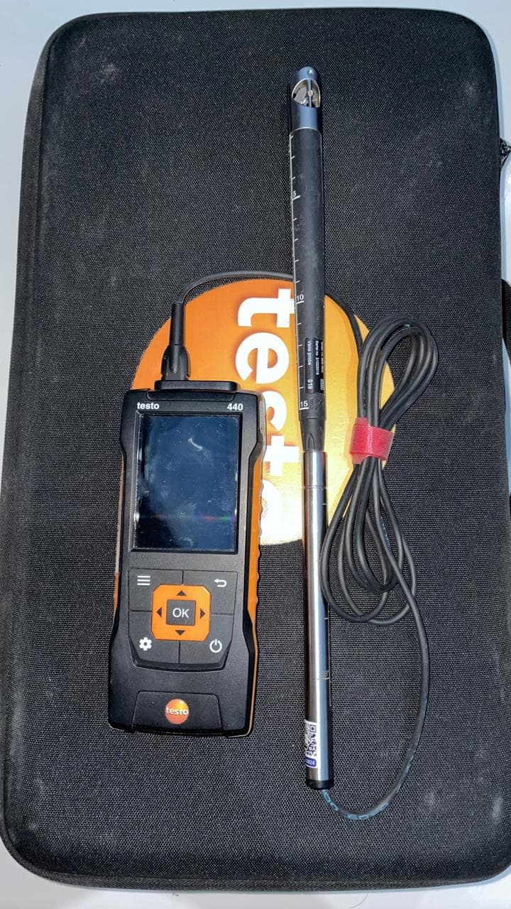 Air Velocity &IAQ Meters with Mini Vane Anemometer 0.63 inch